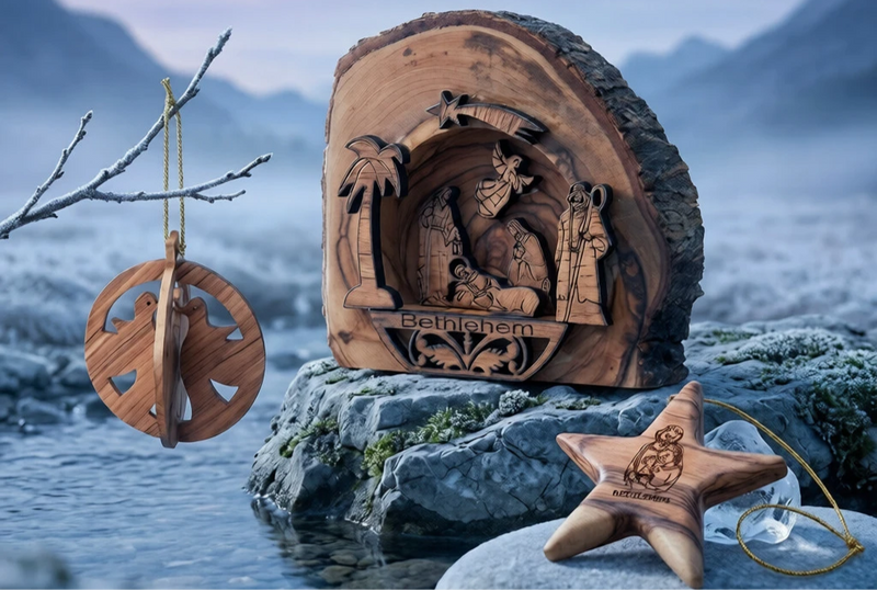 Olive Wood Ornaments