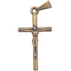 Crucifijo de rosario - Pequeño - Bronce grado A (2.5x1.5 cm-1x0.6")