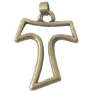 Tau cross - Bronze tone (3.5cm or 1.4") Rosary/Pendant