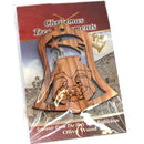 Holy Family in bell nativity scene style II Ornament gift carved by Laser - Olive wood ( 7 cm or 2.8 inch with certificate)