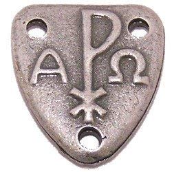 Ave Maria - Alpha and Omega Center piece - Pewter (1.6 cm-0.6")