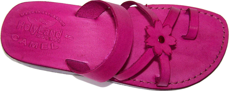 Holy Land Market Men/Women Biblical Jesus Leather Sandals/Slides From Jerusalem (Galilee Style)