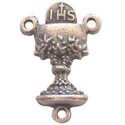 Copa de comunión y hostia - Centro de Eucaristía - Estaño (1.8 cm-0.7")