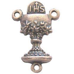 Communion Cup and Host - Eucharist Center - Pewter (1.8cm-0.7")