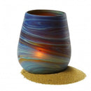 Small Candle Phoenician Vase - Ancient Beauty Phoenician Glass Vase. Each is Unique. Museum Quality Looks and Feels(2.5 Inch)