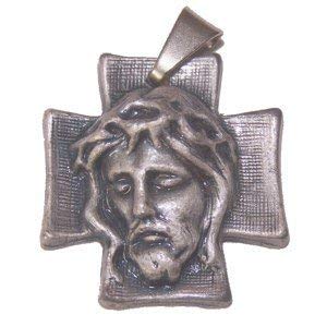 Holy Face of our Lord medal - Pewter (2.3 cm-0.9")