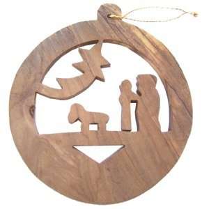 Adorno de madera - Plano (8 cm o 3.2" de diámetro)