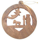 Wood Ornament - Flat (8 cm or 3.2" diameter)