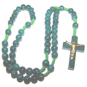 Malachite beads Rosary (28 cm or 11")