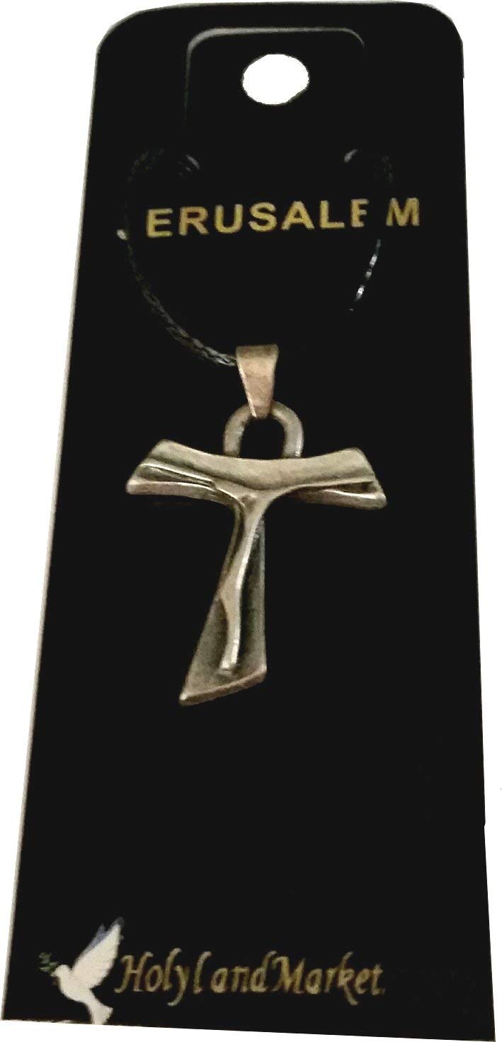 Rosary Tau crucifix - Pewter (3.5x2.3cm-1.4x1")