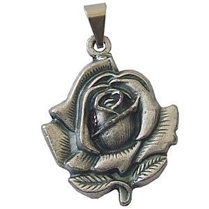 Flower medal - St. Benedict - Pewter (2.5cm-1" diameter)