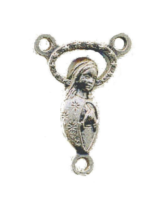 Medalla Sagrado Corazón / María - pieza central (0.8" de largo)