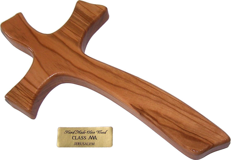 Holy Land Market Olive Wood Cross - Contemporary and Modern