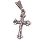 Double Faced Small Crucifix - Pewter Rosary or Chaplet Crucifix (1.6cm or 0.6.
