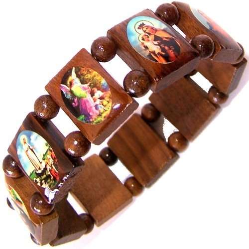 Pulsera de rosario - Elástica. Talla única
