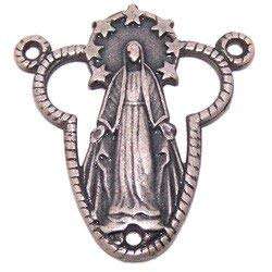 Medalla milagrosa centro - O.L. Gracia - Estaño (2.3 cm-0.9")
