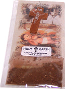 Holy Land Market Natural Olive Wood Rosary with Samples bag from the Holy Land