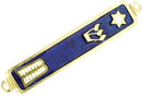Holy Land Market Gold Plated 10 Commandments Mezuzah with Scroll Inside (Cavity in Back is About 3 Inches)
