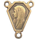 Sacred Heart with Mary Center piece - Bronze (1.1 cm-0.4")
