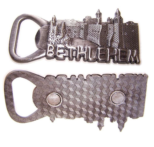 Pewter - Pesebre Pesado Iglesia de Belén - Abrebotellas - Imán Souvenir