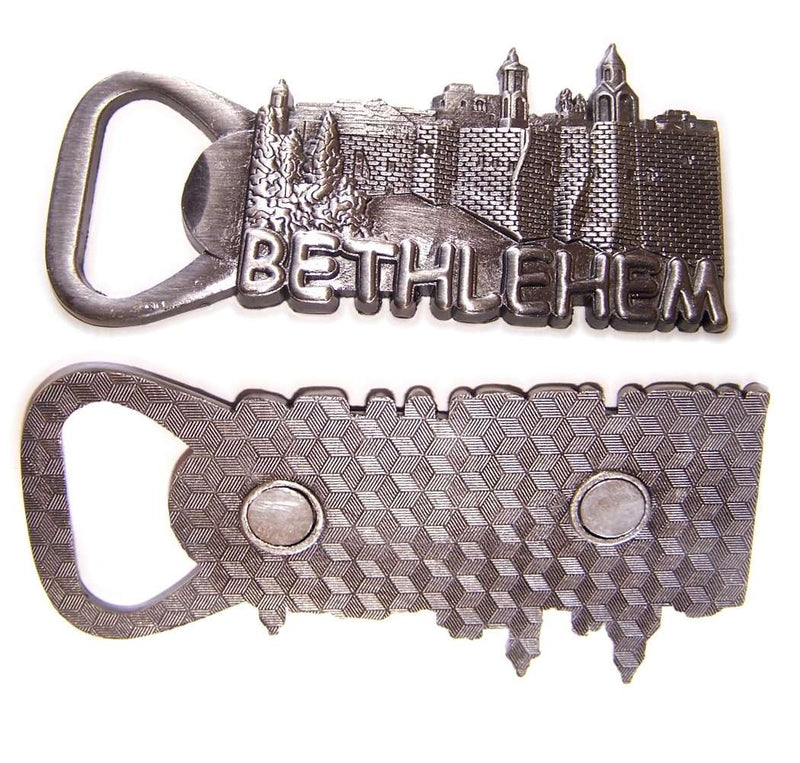 Pewter - Pesebre Pesado Iglesia de Belén - Abrebotellas - Imán Souvenir