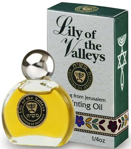 Lirio de los valles - Aceite de unción 7.5 ml. Regalo bíblico de Jerusalén