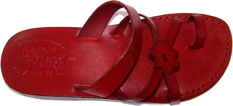 Holy Land Market Men/Women Biblical Jesus Leather Sandals/Slides From Jerusalem (Galilee Style)