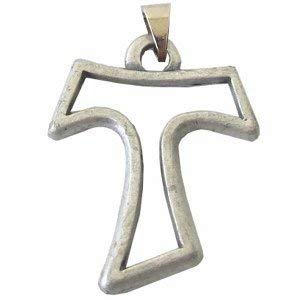 Tau cross - Pewter (3.5cm or 1.4") Rosary/Pendant