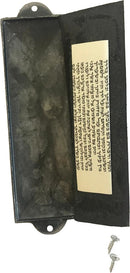 Holy Land Market Shema Metal Blessing Mezuzah with Scroll