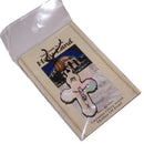 Eastern Olivewood Crucifix with Mother of Pearls (60cm / 23.5 inches, Cross is 5cm or 2 inches)