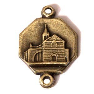 Saint Clare Basilica medal - Bronze (1.5cm-0.6" in diameter)