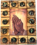 Holy Land Market Stations of The Cross Icon Plaque All in Olive Wood from Bethlehem (29 x 24 cm or 11.5 x 9.5 inches)