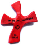 Resin Healing Cross - complete with Prayers and Certificate (4.5 x 3.6 In) – sits in hand perfectly. Healing Cross Trademark
