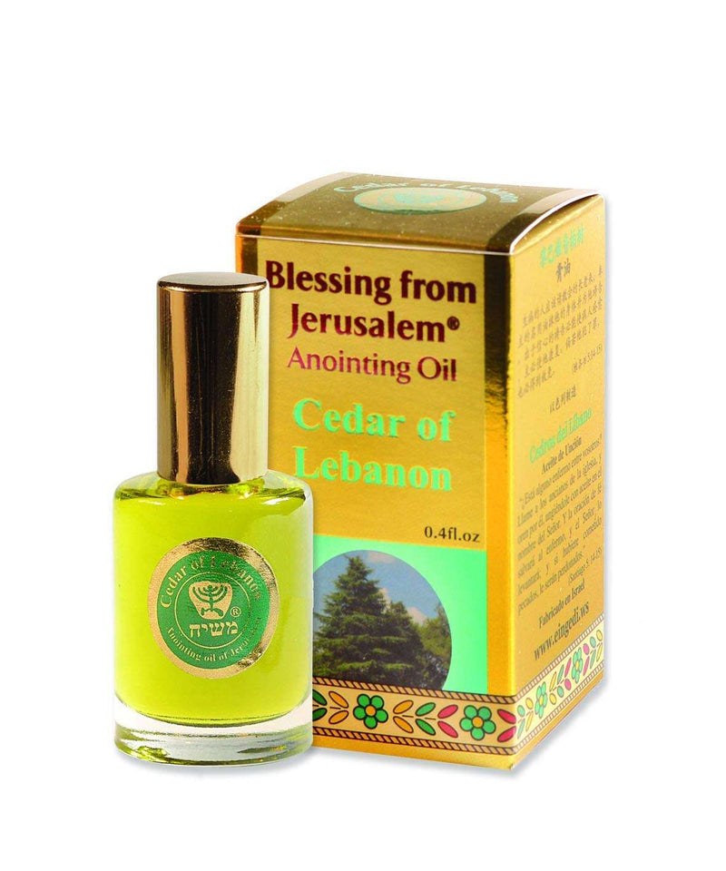 Mercado de la Tierra Santa - Colección de Oro - Aceite de Unción de la Tierra Santa EIN Gedi (.4 fl. oz.)
