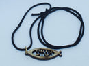 Ichthys symbol with Yashoua - JESUS name in Hebrew - Messianic pendant - expandable necklace