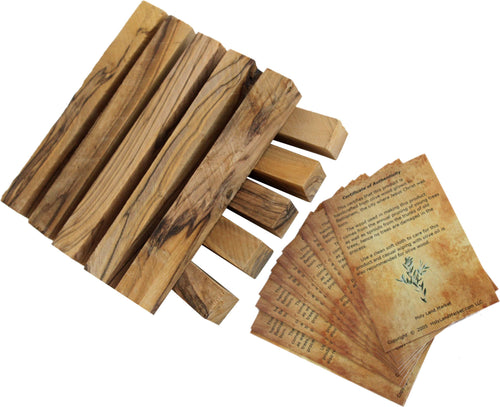 Olive wood scripture cards with olive wood sticks