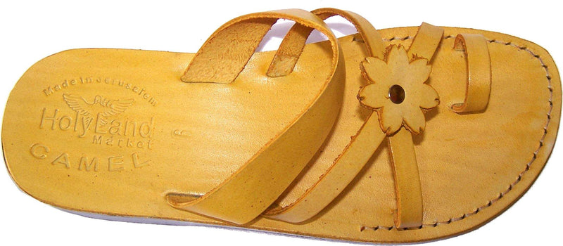 Holy Land Market Men/Women Biblical Jesus Leather Sandals/Slides From Jerusalem (Galilee Style)