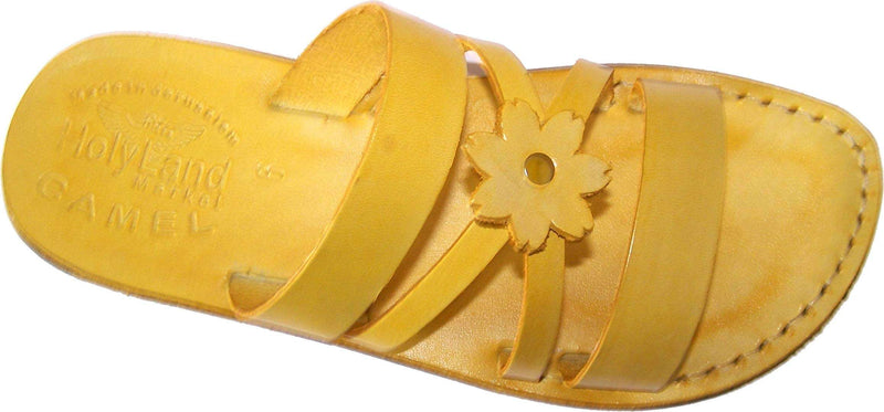 Holy Land Market Men/Women Biblical Jesus Leather Sandals/Slides From Jerusalem (Galilee Style II)