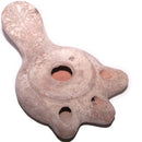 Antique three 3-wick Clay Oil Lamp - Herodian style ancient israeli heritage lamp