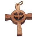 Holy Spirit Olive wood Dove Cross Laser(3.5x2.7 cm or 1.4x1.1")