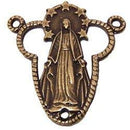 Miraculous medal center - O.L. Grace - Bronze (2.3 cm-0.9")