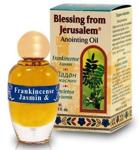 Aceite de unción con especias bíblicas de Jerusalén 0.34oz (10ml) (Incienso y Jazmín)