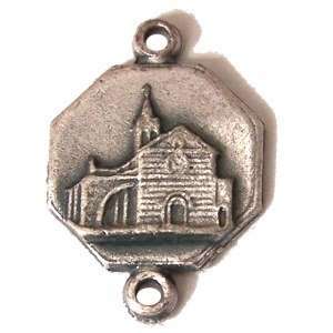 Medalla de la Basílica de Santa Clara - Estaño (1.5cm-0.6" de diámetro)