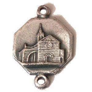 Saint Clare Basilica medal - Pewter (1.5cm-0.6" in diameter)