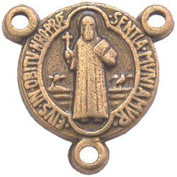 St. Benedict medal Center piece - Bronze (1.2 cm-0.5")