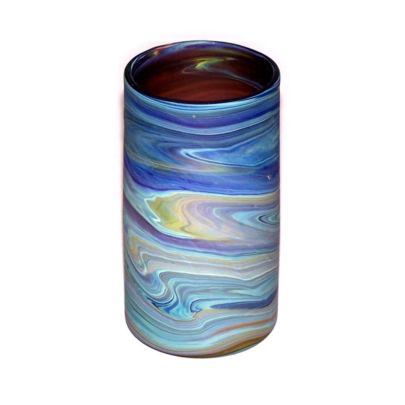 Medium size Phoenician Cup or Glass - Ancient beauty Phoenician Glass Cup. Each is unique. Museum quality looks and feels(6 Inches) - Asfour Outlet Trademark