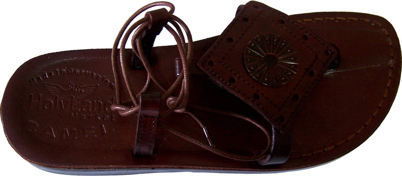 Holy Land Market Unisex Leather Biblical Sandals (Jesus - Yashua) Mary Magdalene Style I