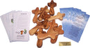 Holy Land Market Small Olive Wood Pocket / Holding Crosses With Certificates (2.5 Inches)