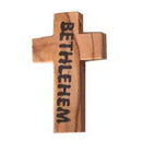 35x22 mm olive wood stamped rosary cross (1.4x.9")
