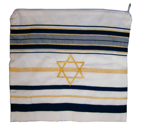Bolsa para Tallit/Tallis acrílico (11 x 11 pulgadas) - Estrella de David (solo bolsa)